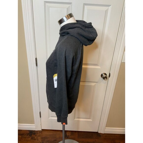 Nike Gray Logo Embroidered Hoodie Sweatshirt, Size Large - Picture 3 of 5